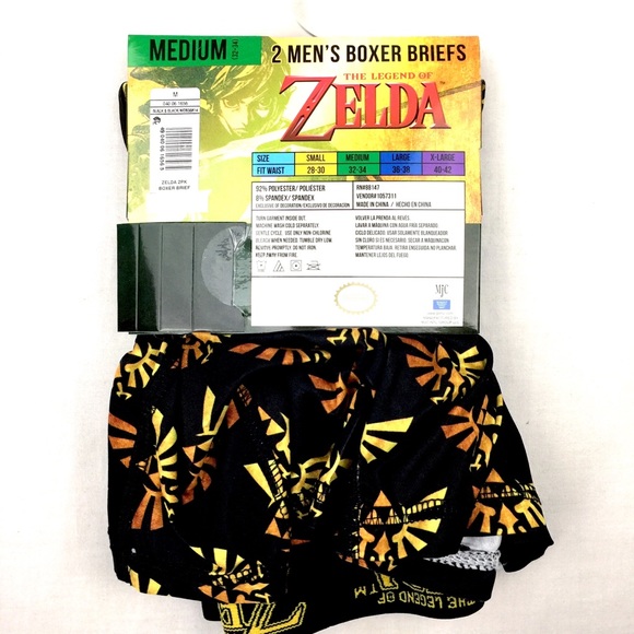 Nintendo Underwear & Socks Legend Of Zelda Mens Boxer Briefs 2 Pack